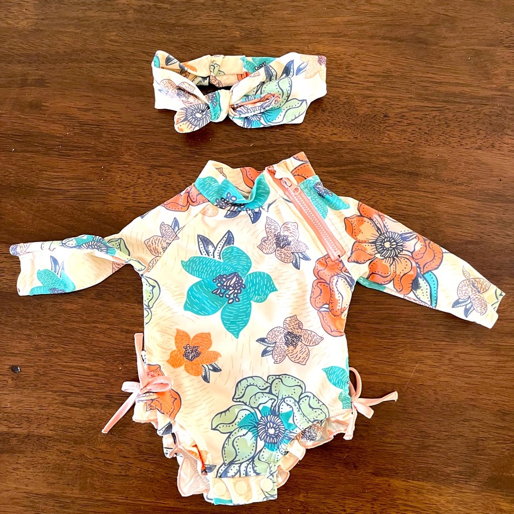 Jessica Simpson Floral Swimsuit